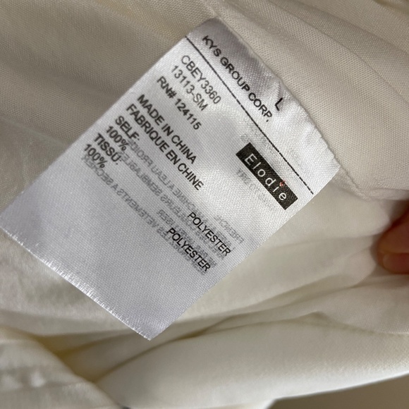 Elodie White Shorts - Size Large - Picture 10 of 10